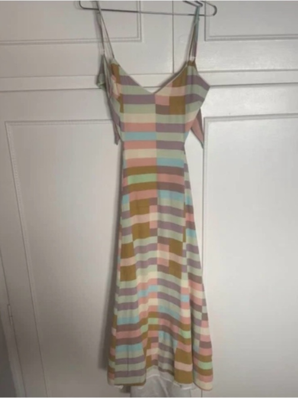 Mara Hoffman Pastel Stripe Cutout Maxi Dress - Picture 3 of 4